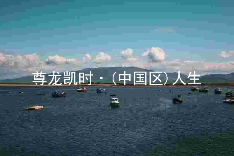 尊龙凯时·(中国区)人生